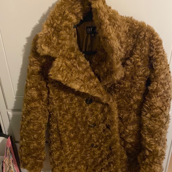 ZARA FAUX FUR COAT - Picture 7 of 10